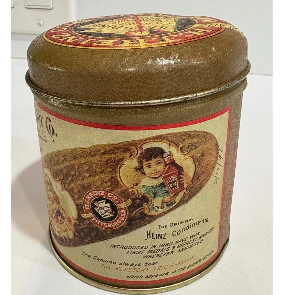 H.J. Heinz Co. Pickle Tin‎ Collectible Condiments Advertising Storage 1992